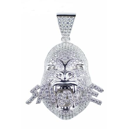 Savage gorilla large pendant,topjewellery,jewellery,icedout,diamond