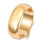 D-Shaped Wedding Band - 7 mm