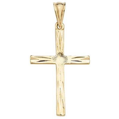 Patterned cross,18k,9k,18ct,9ct,375,750,top jewellery,goldonline