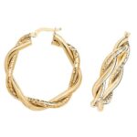 Gold earrings hoops,hoops,earrings,golds,guld,18k,9k,18ct,9ct,375,750,gold earrings hoops,top jewellery,goldonline,top jewellery uk,birmingham,Rose gold,white gold,rose,white,tiwsted,double twist