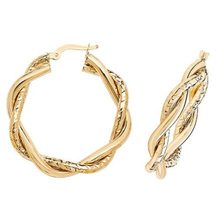 Gold earrings hoops,hoops,earrings,golds,guld,18k,9k,18ct,9ct,375,750,gold earrings hoops,top jewellery,goldonline,top jewellery uk,birmingham,Rose gold,white gold,rose,white,tiwsted,double twist