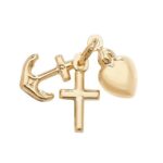 Fiath,hope,Charity,pendant,gold