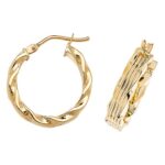 Twisted yellow Gold Hoop Earrings,Yellow Gold Hoop Earrings 20 mm,30mm ,9ct,18ct,14ct,topjewellery,top,jewellery,topjewelleryukBirmingham,Jewellery Quarter.2