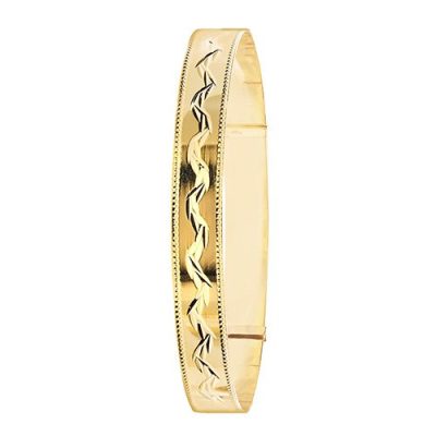 Patterned,bangle.9ct.Bangle,bracelet,top jewellery,topjwelleryuk,birmingham,topjewellerybirmingham,4mm