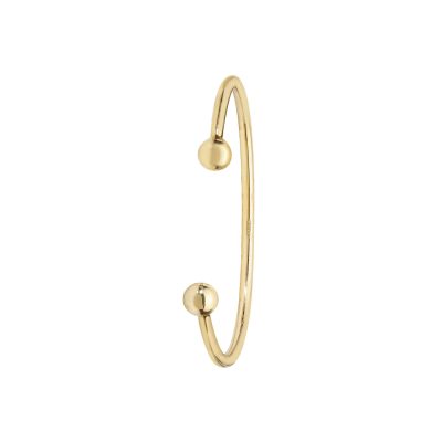 Kids torque bangle in solid 9k yellow gold.