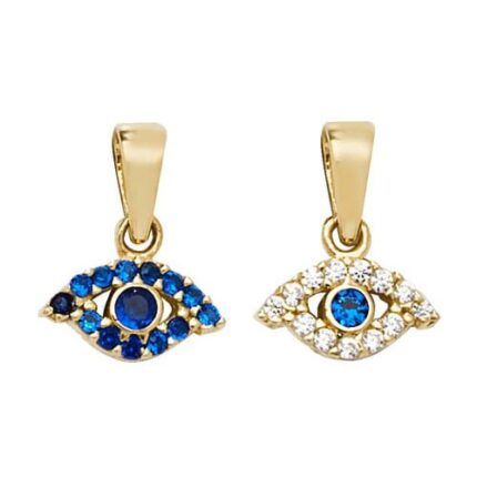 Evil eye cz charm pendant,evil eye,pendant,charm,eye pendant, pendant,charm,religion,18k,9k,18ct,9ct,375,750,top jewellery,goldonline