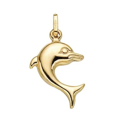 Dolphin pendant,dolphin,pendant,animal charm,charm,18k,9k,18ct,9ct,375,750,top jewellery,goldonline