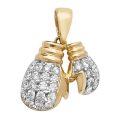 Double Boxing gloves,glove,boxing,9k,18k,375m750,gold,guld,Top Jewellery