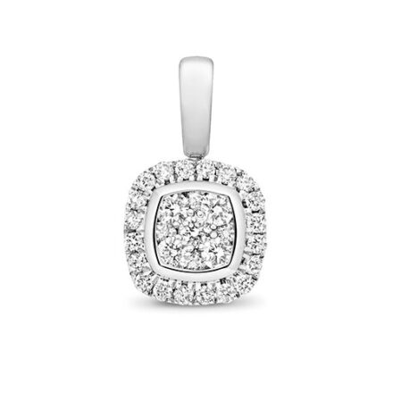 Cushion 18ct diamond pendant,Diamond Pendant,9ct,14ct,375,750,585,Bezel set pendant,topjewelleryuk,birmingham