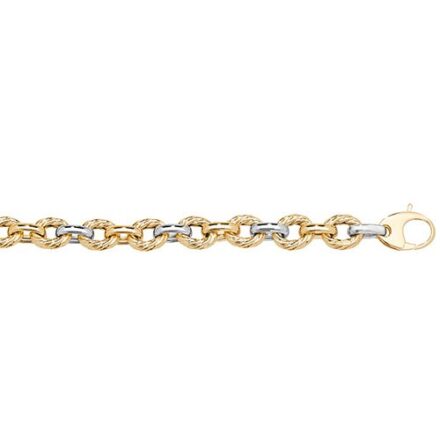 Donut,Fancy two tone bracelet,yellow,white,gold,yellow gold,white gold,two colored bracelet,9k,14k,18k,9ct,14ct,18ct,flower design,yellow&white gold.2