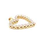 18k Yellow Gold Large Diamond Thorn Claw Set Heart Pendant - 2.14 ct - Image 3