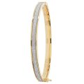 Kids,yellow gold hingde crushed cz bangle,9k,18k,14k,585,750,375,9ct,14ct,18ct,topjewellery,topjewelleryuk,goldonline.com,gold,goldonline,bangle,secure box clasp