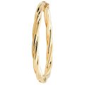 Large Hinged Patterned Twisted Bangle,Bangle bracelet,9k,14k,18k,750,585,375,gold,guld,topjwelleryuk,top jewellery,birmingham,uk
