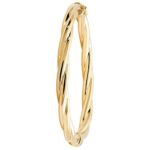 Large Hinged Patterned Twisted Bangle,Bangle bracelet,9k,14k,18k,750,585,375,gold,guld,topjwelleryuk,top jewellery,birmingham,uk