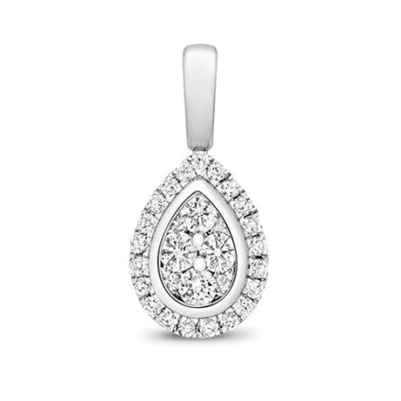 Pear Shape 18ct diamond pendant,Diamond Pendant,9ct,14ct,375,750,585,Bezel set pendant,topjewelleryuk,birmingham