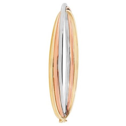 Russian Bangle,Yellow,White,Rose,gold,tri collor bangle,tri,colored,colors,Patterned Twisted Bangle,Bangle bracelet,9k,14k,18k,750,585,375,gold,guld,topjwelleryuk,top jewellery,birmingham,uk