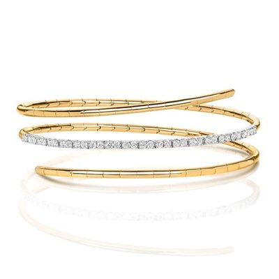 yellow Gold,yellow Diamonds Twisted Bangle,Ladies Diamonds bangle,Bangle,Gold,white gold hingde diamond bangle,9k,18k,14k,585,750,375,9ct,14ct,18ct,topjewellery,topjewelleryuk,goldonline.com,gold,goldonli
