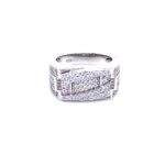 Mens Cz 925 Sterling Silver Ring - SR0073