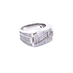 Mens Cz 925 Sterling Silver Ring - SR0073 - Image 2