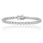 Bezel set Silver tennis Bracelet,925,9ct,18ct,14ct,topjewellery,top,jewellery,topjewelleryukBirmingham,Jewellery Quarter