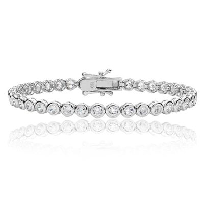 Bezel set Silver tennis Bracelet,925,9ct,18ct,14ct,topjewellery,top,jewellery,topjewelleryukBirmingham,Jewellery Quarter