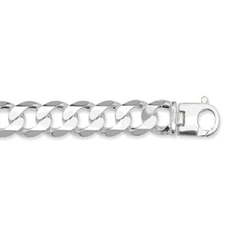 Curb Necklece,Curb Chain 17 mm Silver ,925,9ct,18ct,14ct,topjewellery,top,jewellery,topjewelleryukBirmingham,Jewellery Quarter
