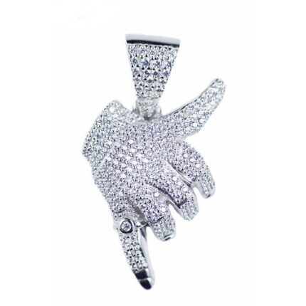 Hotline Bling silver pendant,silver pendant,topjewelleryuk,top jewellery,silver,925,iced out