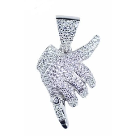 Hotline Bling silver pendant,silver pendant,topjewelleryuk,top jewellery,silver,925,iced out