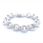 925 sterling silver belcher bracelet mens and womens kids design.
