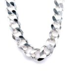 Sterling Silver 925 Thick & Heavy Curb Chain - 13 mm