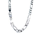 925 Sterling Silver Solid Figaro Chain - 6 mm - Image 2
