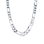 925 Sterling Silver Solid Figaro Chain - 6 mm