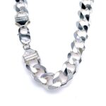Sterling Silver 925 Thick & Heavy Curb Chain - 13 mm - Image 2