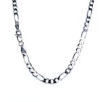 925 Sterling Silver Solid Figaro Chain - 4 mm - Image 2