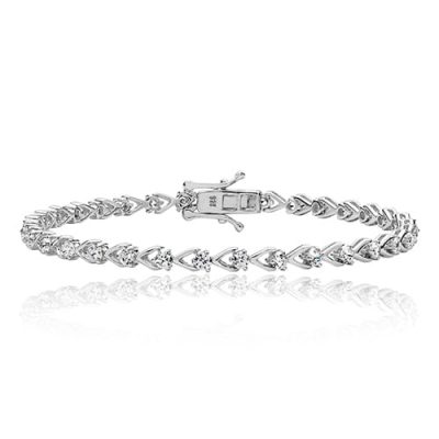 Silver tennis Bracelet heart shaped,925,9ct,18ct,14ct,topjewellery,top,jewellery,topjewelleryukBirmingham,Jewellery Quarter