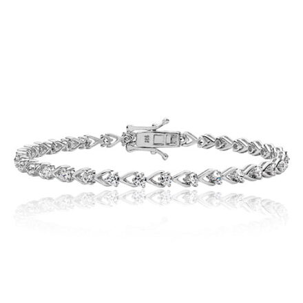 Silver tennis Bracelet heart shaped,925,9ct,18ct,14ct,topjewellery,top,jewellery,topjewelleryukBirmingham,Jewellery Quarter