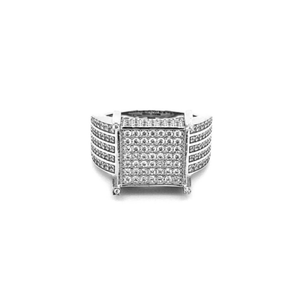 Embrace bold style with this 925 Sterling Silver Signet/Pinky Ring, featuring an intricately detailed Phoenix design. The majestic phoenix is iced out with high-quality, colorless cubic zirconia stones, giving the ring a radiant sparkle and refined elegance. Crafted from premium sterling silver, this ring combines durability with a luxurious finish, making it perfect for daily wear or special occasions. Whether worn as a signet or pinky ring, this piece offers a striking blend of symbolism and style, ideal for those who want to make a bold, sophisticated statement.