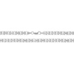 925 sterling silver flat byzantine chain 5 mm wide for men women, same chain in Top Boy netflix series. Jamie style