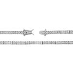 925 Sterling Silver Princess Set Tennis Bracelet - 3 mm - Image 3