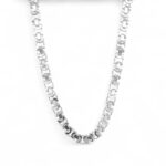 925 Sterling Silver Flat Byzantine Chain - 5 mm - Image 3