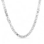 925 Sterling Silver Flat Byzantine Chain - 5 mm