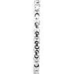 925 Sterling Silver Solid Flat Byzantine Chain - 9 mm - Image 4