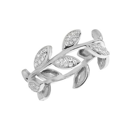 Bush Flower Ladies Cz Patterned Sterling silver Signet ring 925,Signet ring, Top Jewellery UK,Birmingham,Topjewelleryuk