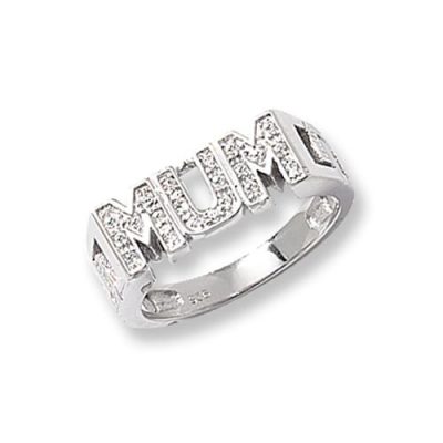 Cz MUM Patterned Sterling silver Signet ring 925,Signet ring, Top Jewellery UK,Birmingham,Topjewelleryuk