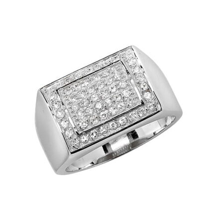 Cz mens ring Sterling silver Signet ring 925,Signet ring, Top Jewellery UK,Birmingham,Topjewelleryuk,13 mm