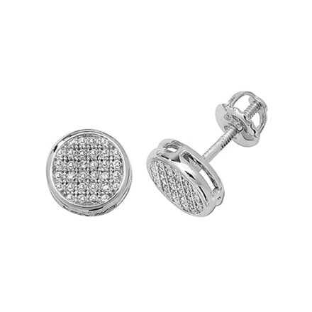 Diamond Round stud earrings 9ct white gold 0.12 ct SI,topjewelleryuk,topjewellery birmingham