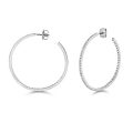 Diamond hoops earrings 18ct white gold 1.16 ct,G-H color, VS,SI,topjewelleryuk,topjewellery birmingham