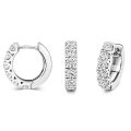 Diamond hoops earrings 18ct white gold 1.51 ct,G-H color, VS,SI,topjewelleryuk,topjewellery birmingham