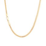 9k Yellow Gold Semi Solid Franco Chain - 3 mm - Image 2