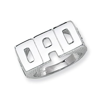 Large Plain DAD Patterned Sterling silver Signet ring 925,Signet ring, Top Jewellery UK,Birmingham,Topjewelleryuk